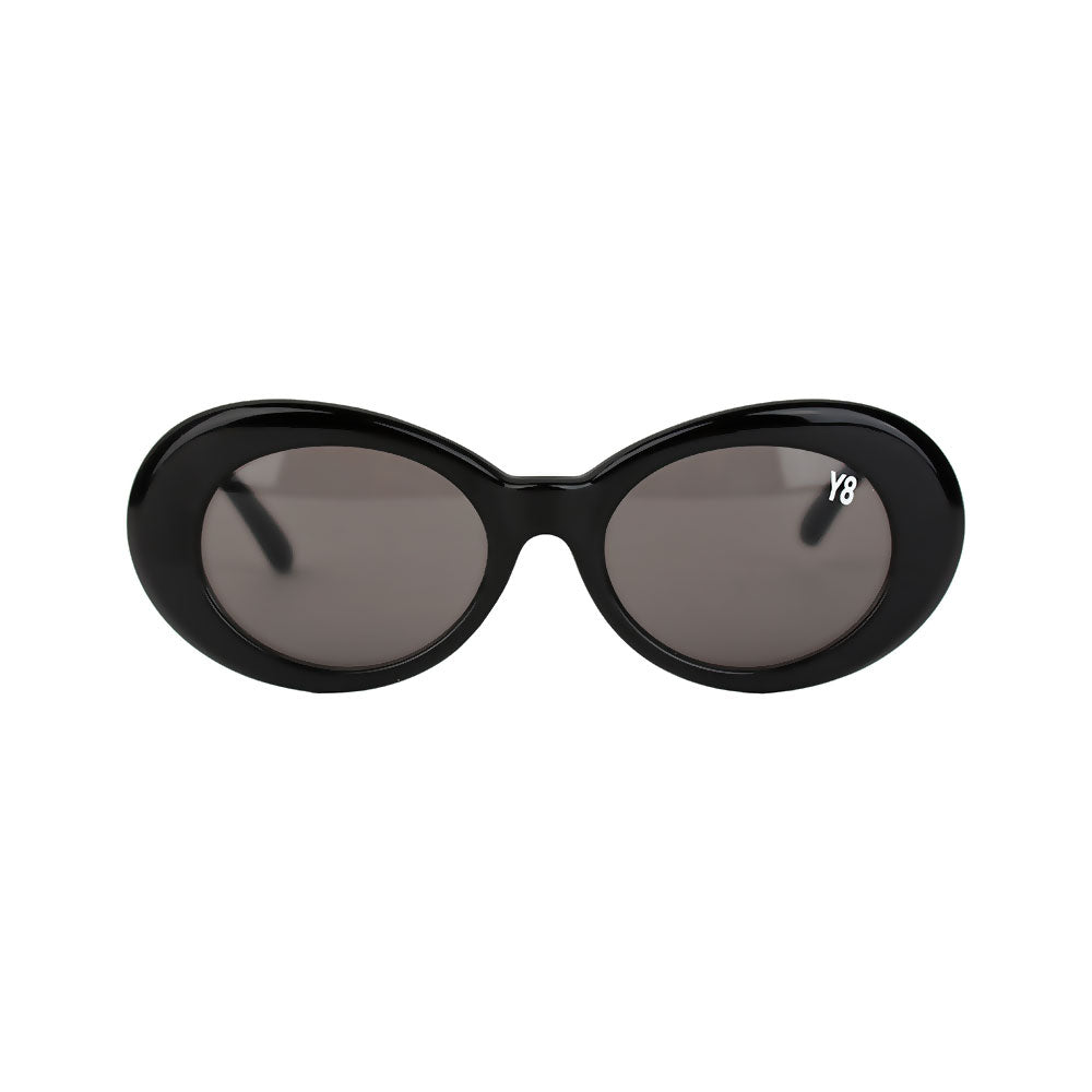 Y8 Black Oval Sunglasses