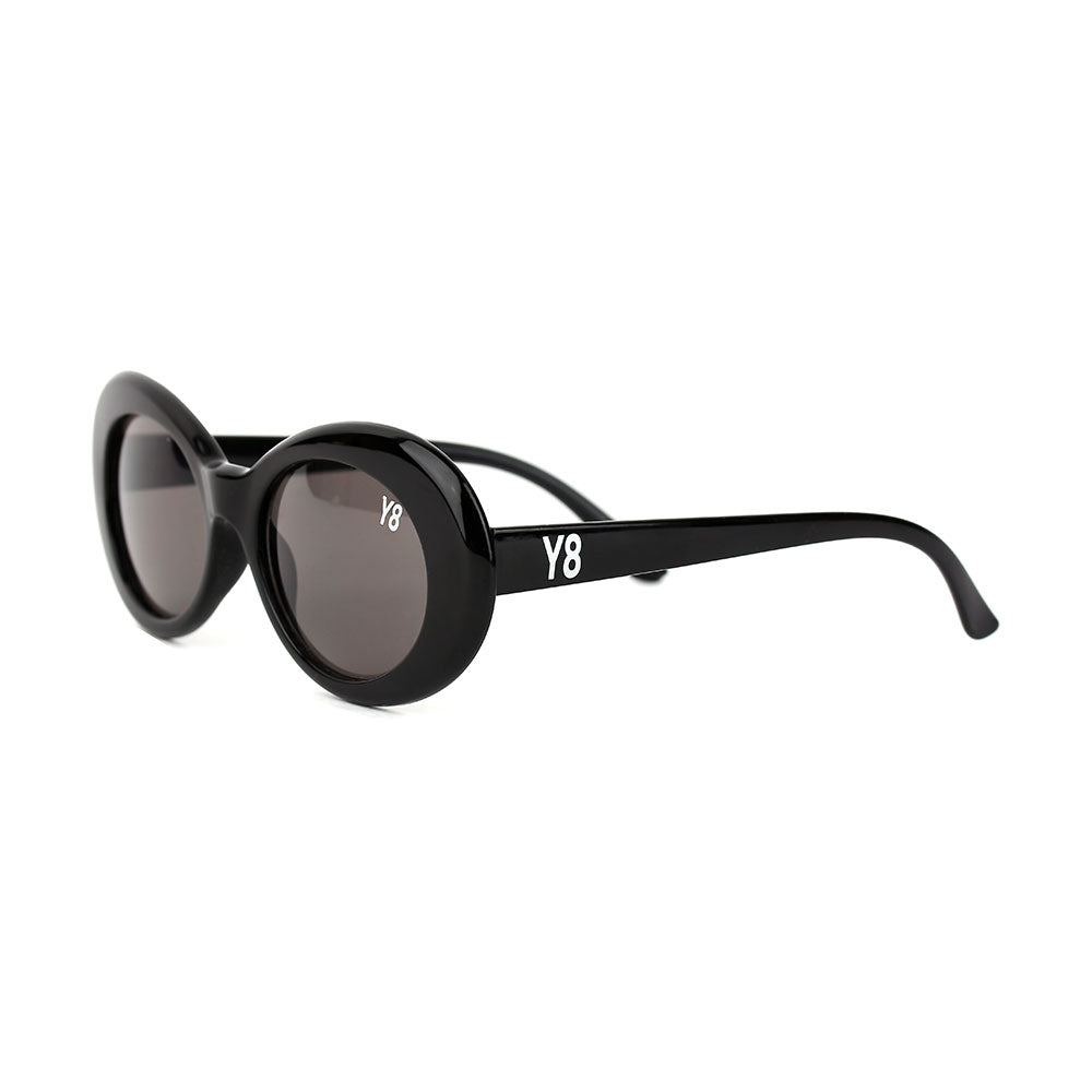 Y8 Black Oval Sunglasses