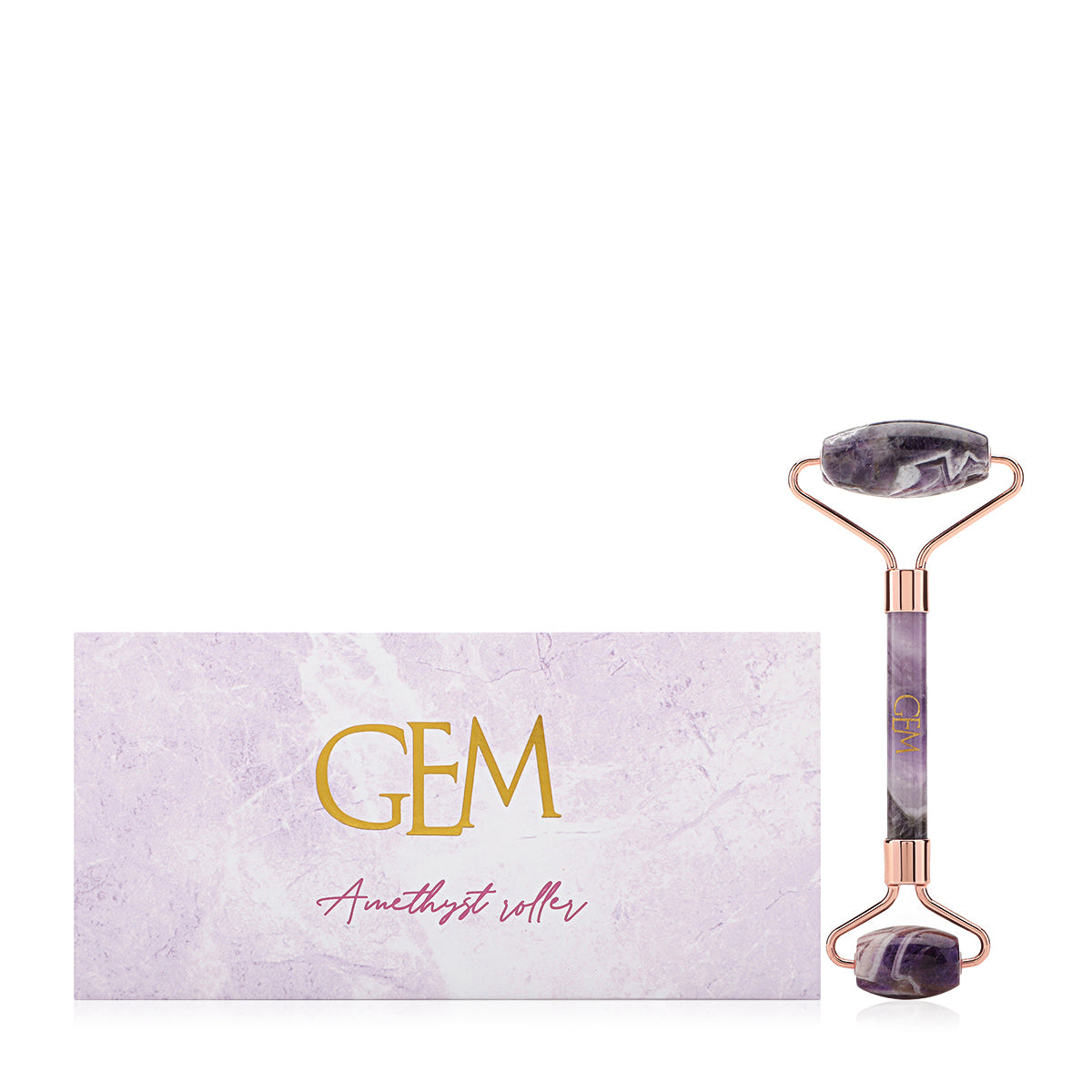 Double ended Amethyst Roller
